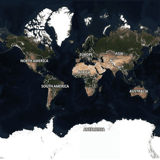 Satellite Hybrid map